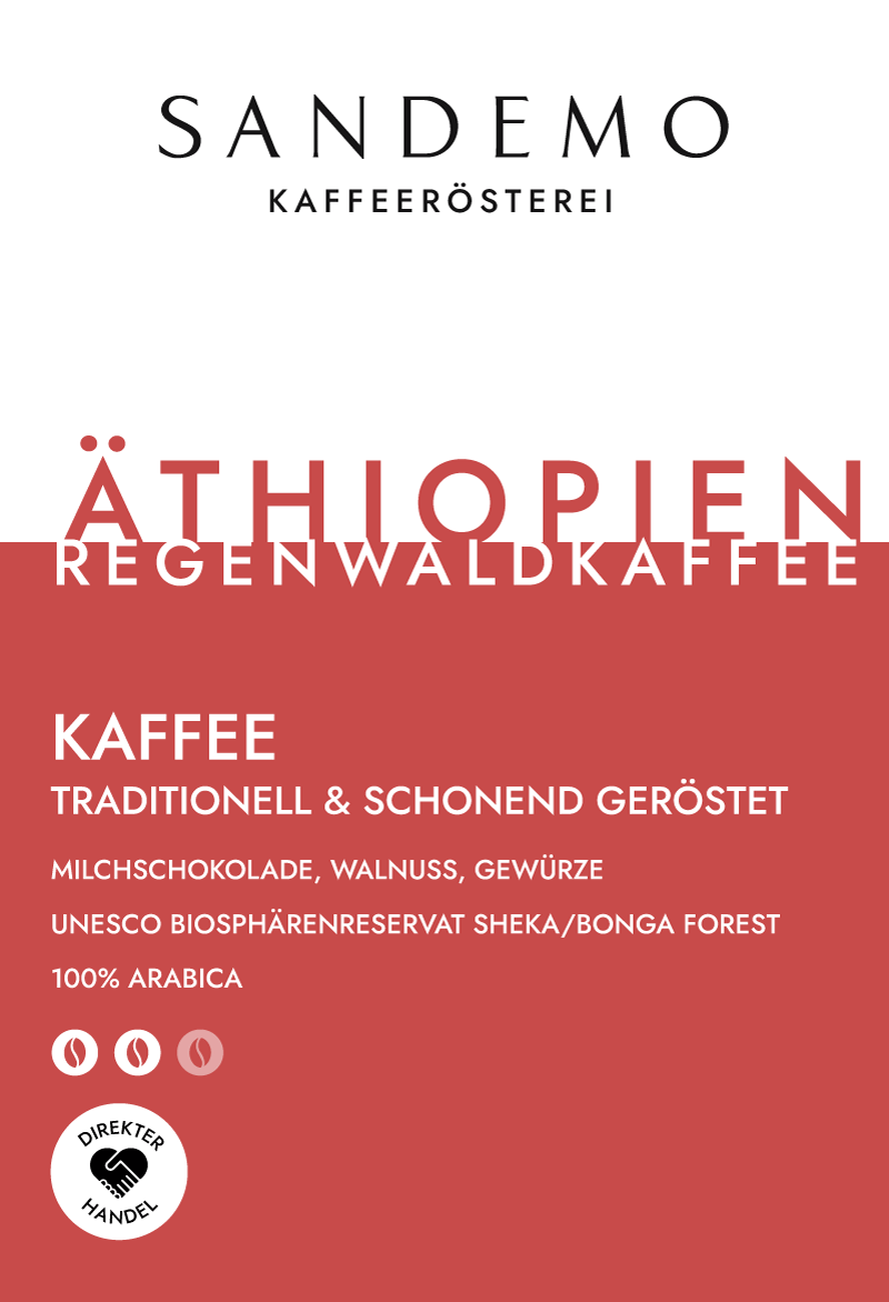 Kaffee Äthiopien Regenwaldkaffee Sheka/Bonga Forest