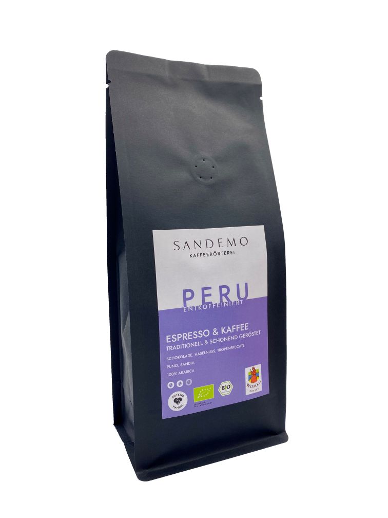 Packung Kaffee, Peru entkoffeiniert